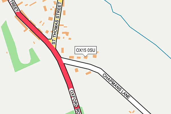 OX15 0SU map - OS OpenMap – Local (Ordnance Survey)