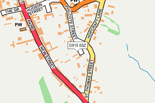 OX15 0SZ map - OS OpenMap – Local (Ordnance Survey)