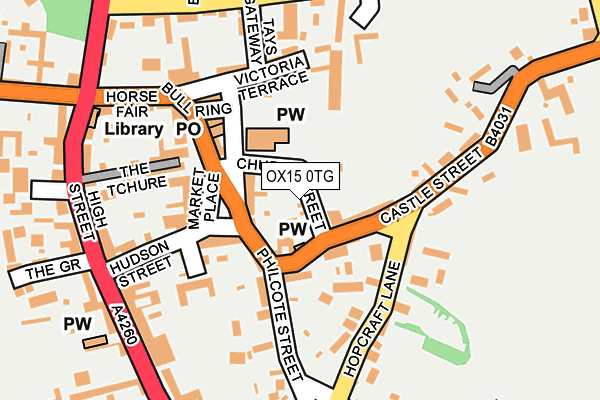 OX15 0TG map - OS OpenMap – Local (Ordnance Survey)