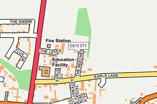 OX15 0TY map - OS OpenMap – Local (Ordnance Survey)