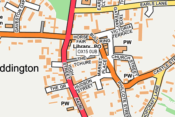 OX15 0UB map - OS OpenMap – Local (Ordnance Survey)