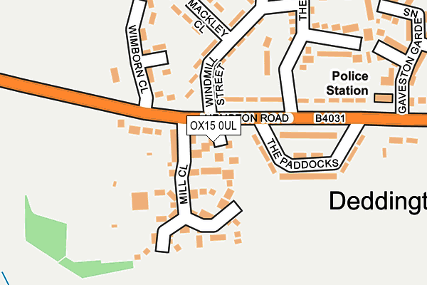 OX15 0UL map - OS OpenMap – Local (Ordnance Survey)