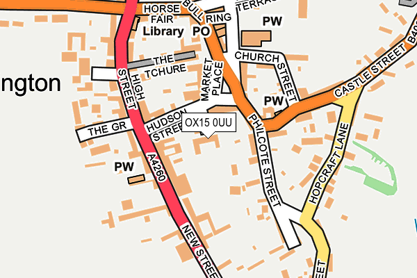 OX15 0UU map - OS OpenMap – Local (Ordnance Survey)