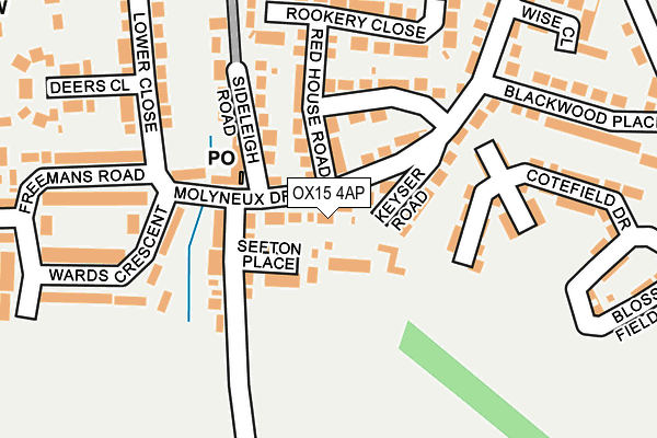 OX15 4AP map - OS OpenMap – Local (Ordnance Survey)