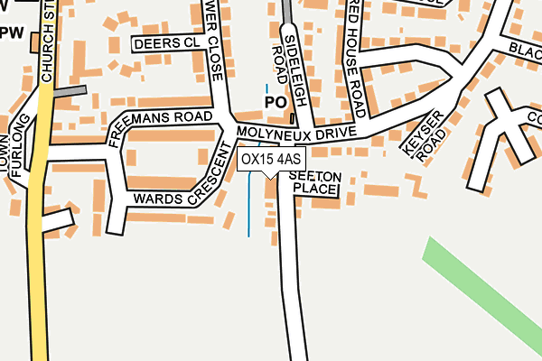 OX15 4AS map - OS OpenMap – Local (Ordnance Survey)