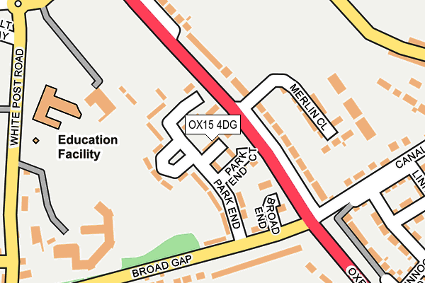 OX15 4DG map - OS OpenMap – Local (Ordnance Survey)