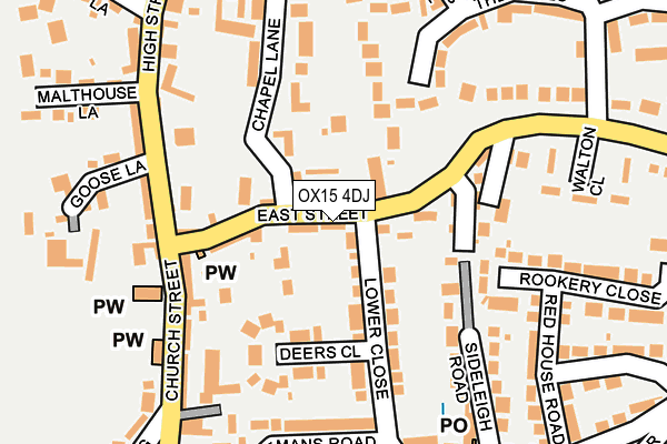 OX15 4DJ map - OS OpenMap – Local (Ordnance Survey)