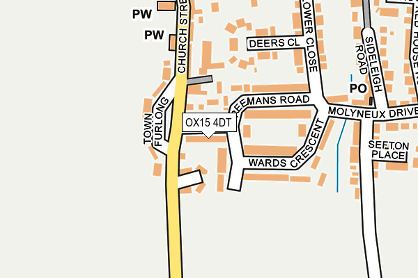 OX15 4DT map - OS OpenMap – Local (Ordnance Survey)