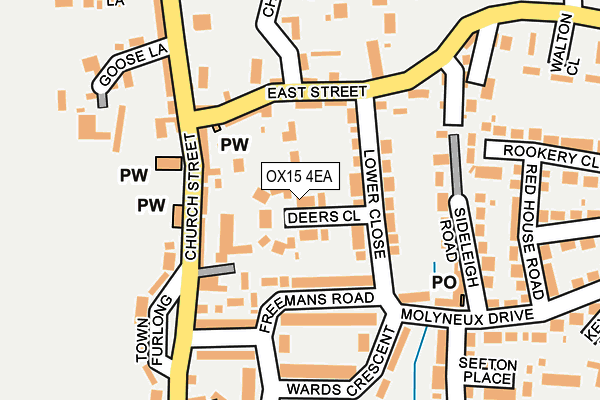 OX15 4EA map - OS OpenMap – Local (Ordnance Survey)