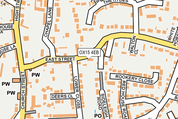OX15 4EB map - OS OpenMap – Local (Ordnance Survey)