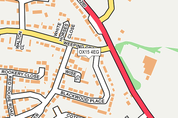 OX15 4EG map - OS OpenMap – Local (Ordnance Survey)