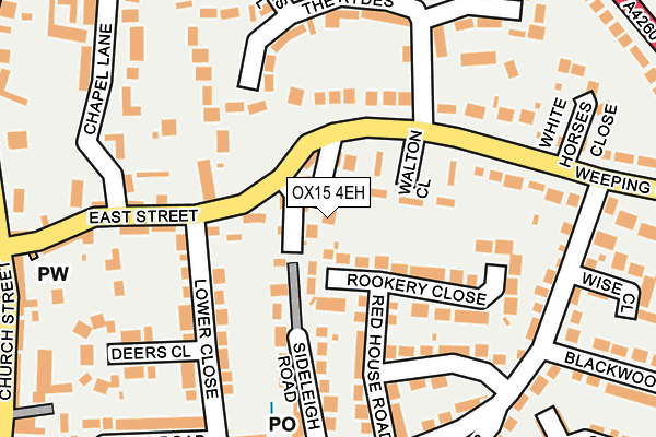 OX15 4EH map - OS OpenMap – Local (Ordnance Survey)