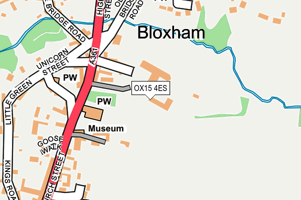 OX15 4ES map - OS OpenMap – Local (Ordnance Survey)