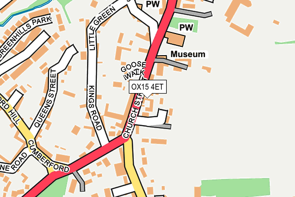 OX15 4ET map - OS OpenMap – Local (Ordnance Survey)