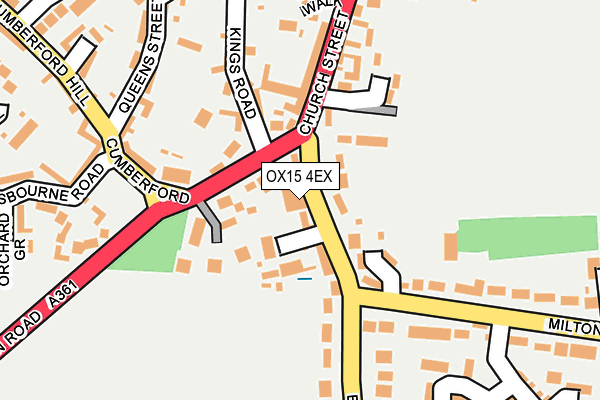 OX15 4EX map - OS OpenMap – Local (Ordnance Survey)
