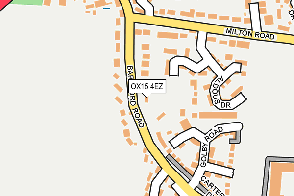 OX15 4EZ map - OS OpenMap – Local (Ordnance Survey)