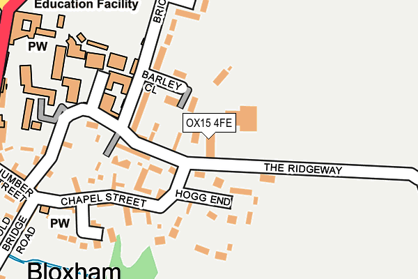OX15 4FE map - OS OpenMap – Local (Ordnance Survey)