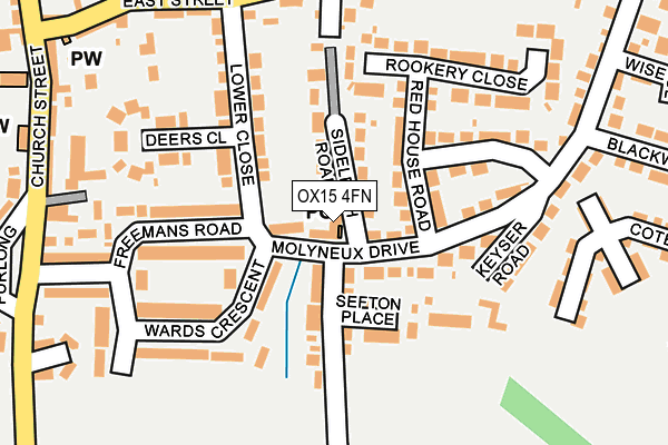 OX15 4FN map - OS OpenMap – Local (Ordnance Survey)
