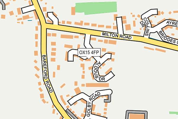 OX15 4FP map - OS OpenMap – Local (Ordnance Survey)
