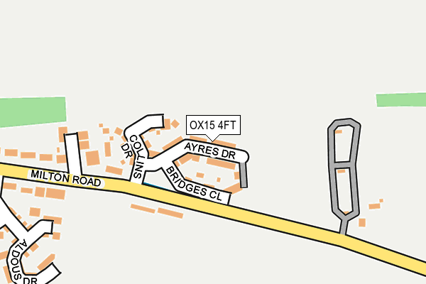 OX15 4FT map - OS OpenMap – Local (Ordnance Survey)