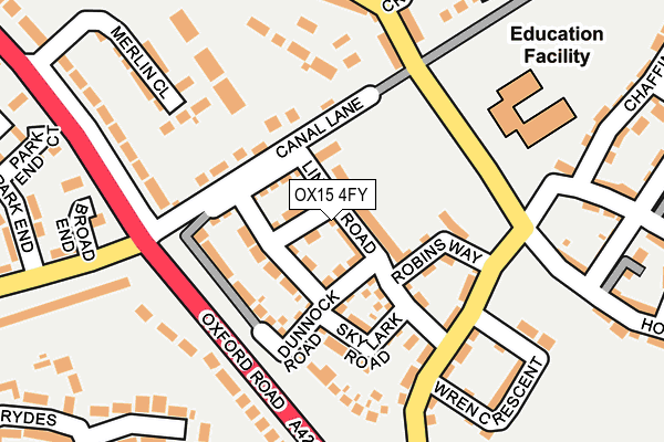 OX15 4FY map - OS OpenMap – Local (Ordnance Survey)