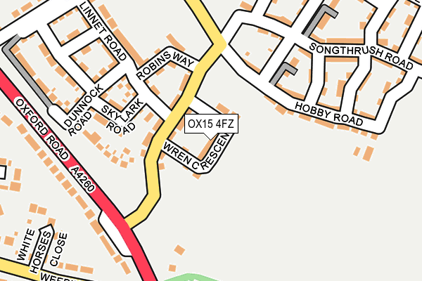 OX15 4FZ map - OS OpenMap – Local (Ordnance Survey)