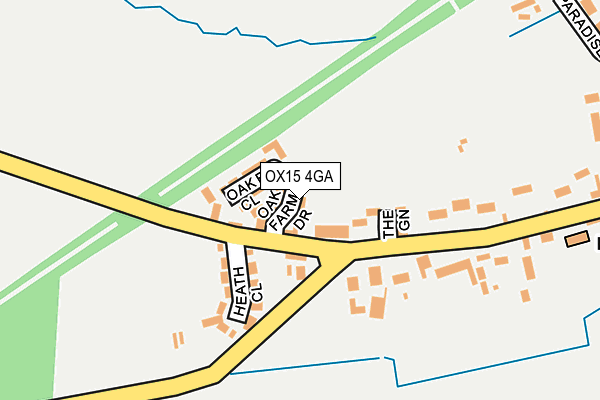 OX15 4GA map - OS OpenMap – Local (Ordnance Survey)