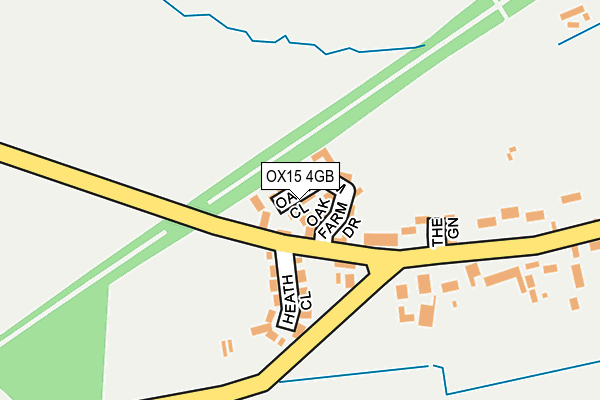 OX15 4GB map - OS OpenMap – Local (Ordnance Survey)