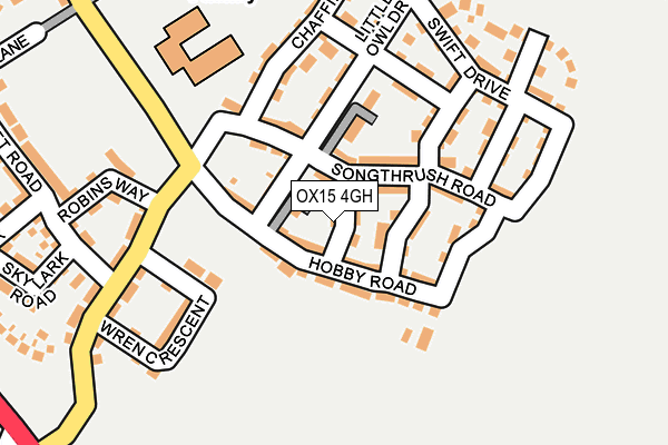 OX15 4GH map - OS OpenMap – Local (Ordnance Survey)