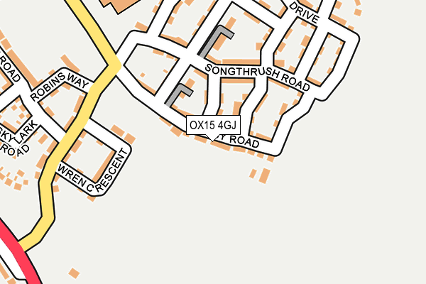 OX15 4GJ map - OS OpenMap – Local (Ordnance Survey)