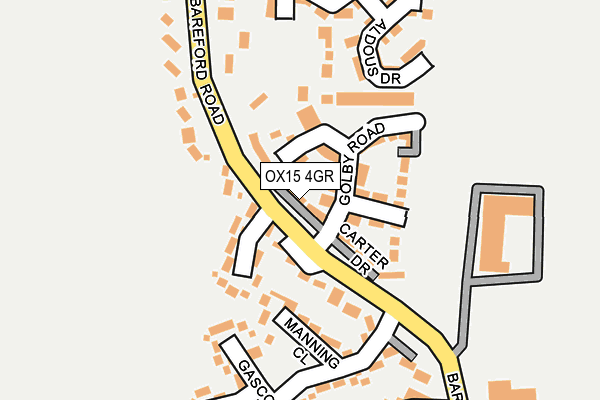 OX15 4GR map - OS OpenMap – Local (Ordnance Survey)