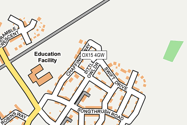 OX15 4GW map - OS OpenMap – Local (Ordnance Survey)