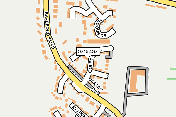 OX15 4GX map - OS OpenMap – Local (Ordnance Survey)