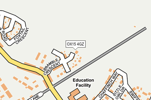 OX15 4GZ map - OS OpenMap – Local (Ordnance Survey)