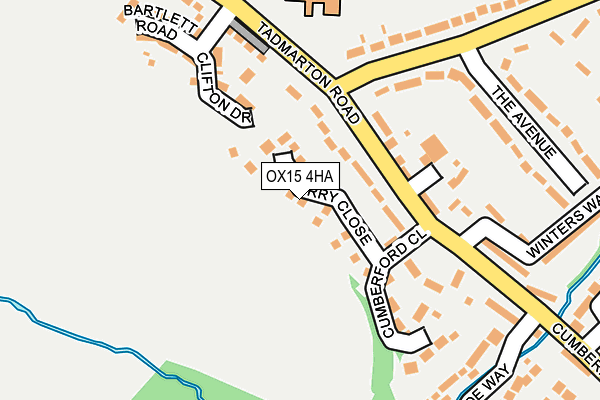OX15 4HA map - OS OpenMap – Local (Ordnance Survey)