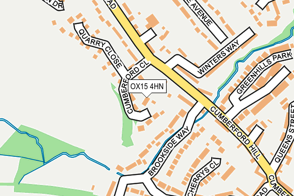 OX15 4HN map - OS OpenMap – Local (Ordnance Survey)