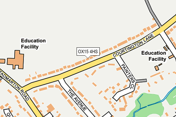OX15 4HS map - OS OpenMap – Local (Ordnance Survey)