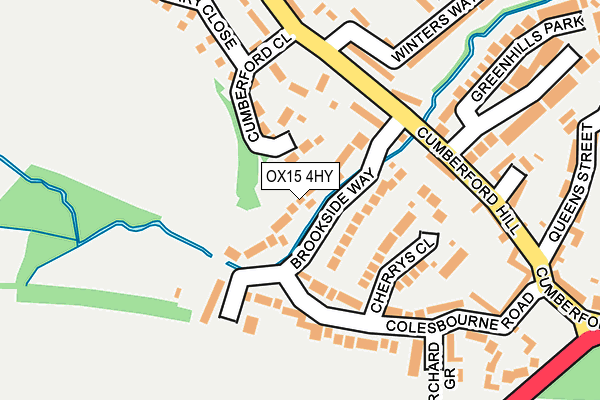 OX15 4HY map - OS OpenMap – Local (Ordnance Survey)