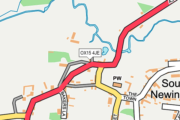 OX15 4JE map - OS OpenMap – Local (Ordnance Survey)