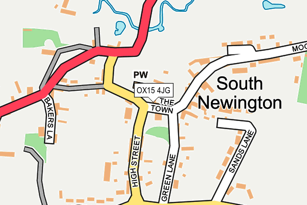 OX15 4JG map - OS OpenMap – Local (Ordnance Survey)