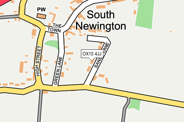 OX15 4JJ map - OS OpenMap – Local (Ordnance Survey)