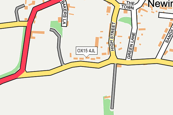 OX15 4JL map - OS OpenMap – Local (Ordnance Survey)
