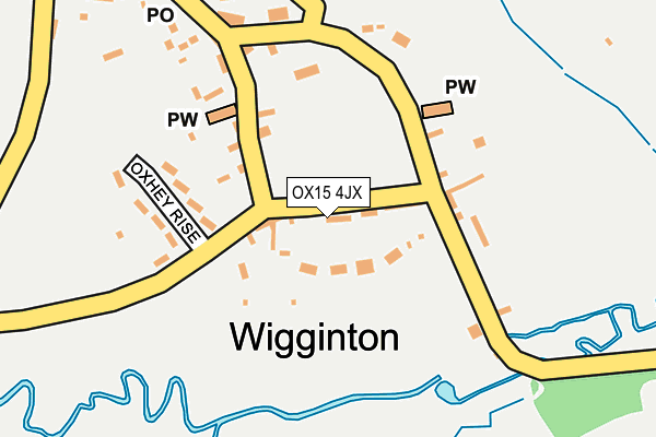 OX15 4JX map - OS OpenMap – Local (Ordnance Survey)