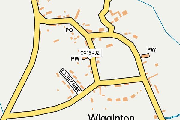 OX15 4JZ map - OS OpenMap – Local (Ordnance Survey)