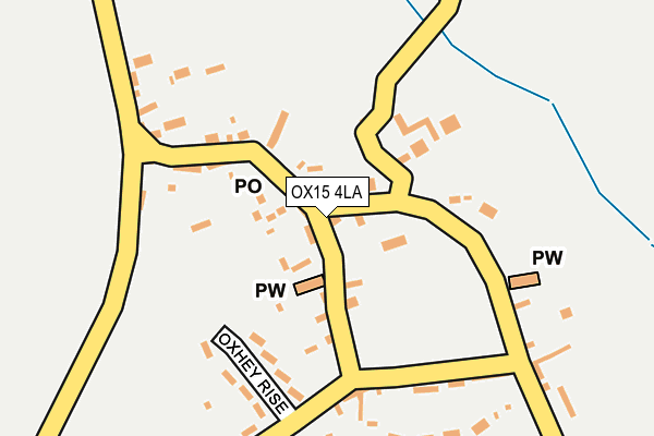 OX15 4LA map - OS OpenMap – Local (Ordnance Survey)