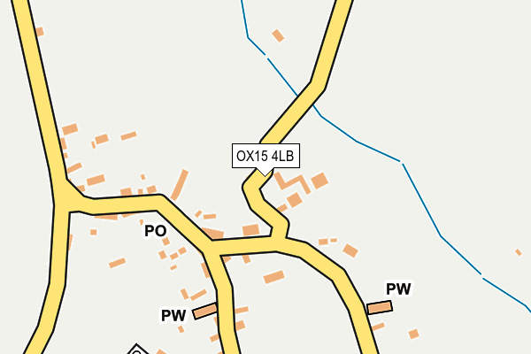 OX15 4LB map - OS OpenMap – Local (Ordnance Survey)