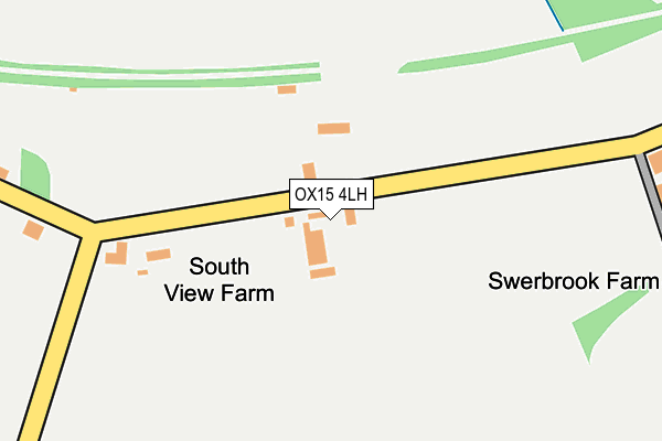 OX15 4LH map - OS OpenMap – Local (Ordnance Survey)