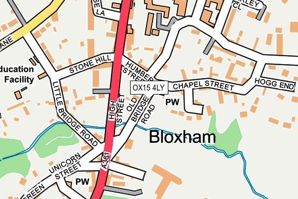 OX15 4LY map - OS OpenMap – Local (Ordnance Survey)
