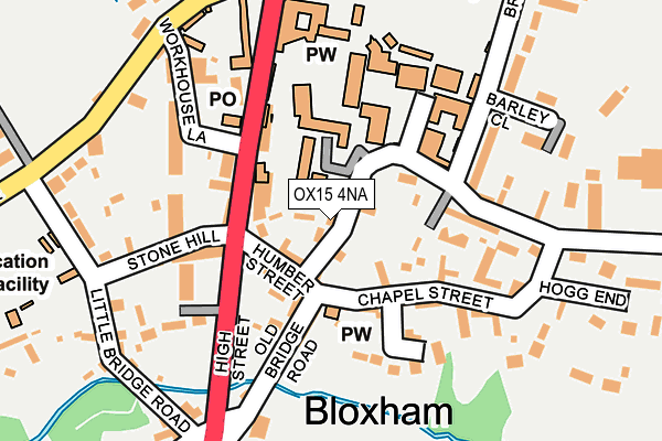 OX15 4NA map - OS OpenMap – Local (Ordnance Survey)