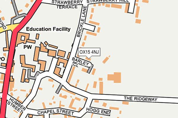 OX15 4NJ map - OS OpenMap – Local (Ordnance Survey)